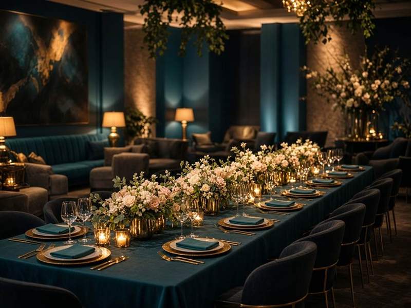 Banquet table setting